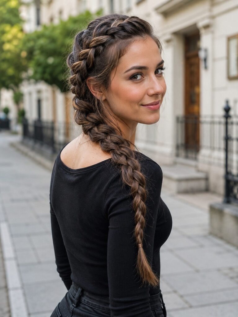 side braid for straight lob