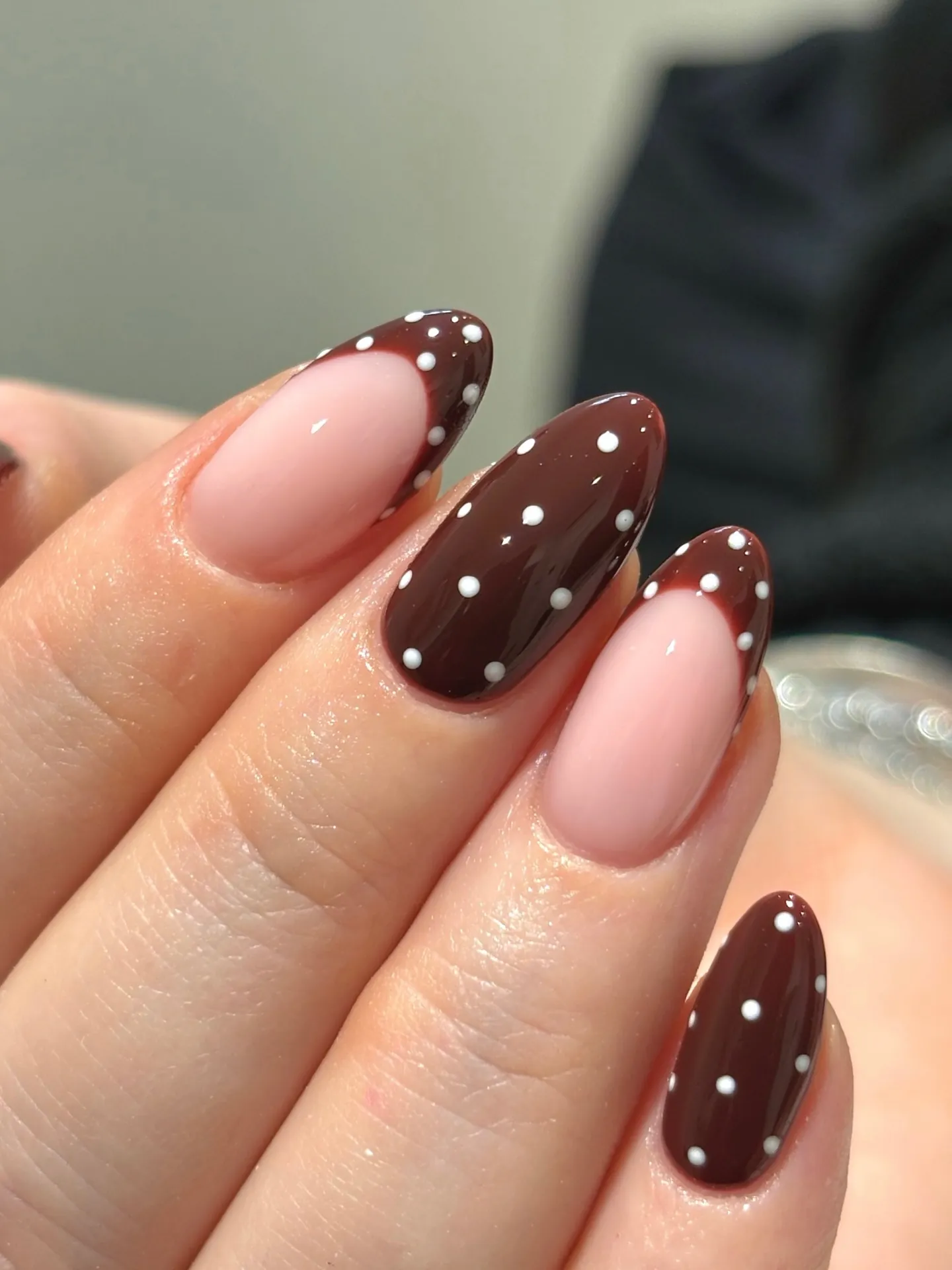 Brown Polka Dot Nails: 25 French and Mixed Pattern Ideas